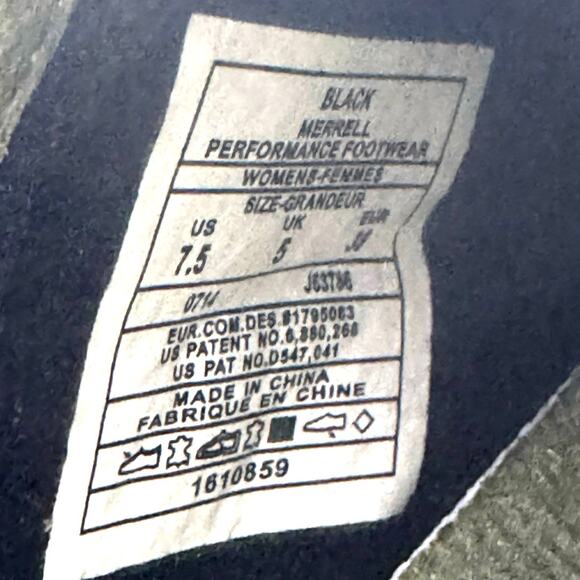 Merrell Women’s Primo Patch Black Leather Slip On Clogs Shoes Size 7.5 - Picture 12 of 12